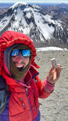 En Bolivie, au sommet du Nevodo Parinacota 6432m...