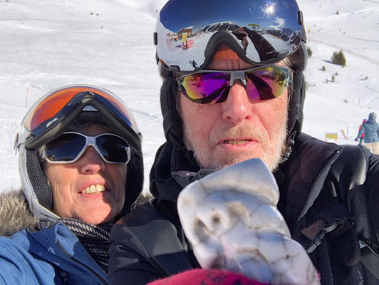 Sur les pistes de ski, au Tyrol, en Autriche...