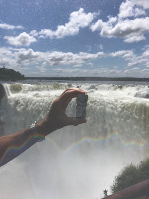 Aux chutes d'Iguazu, en Argentine..