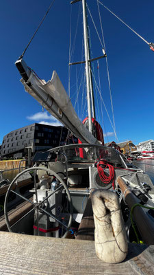 Dans le port de Tromso, au nord de la Norvège ...