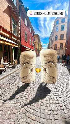 Dans les rues de Stockholm, en Suède ...