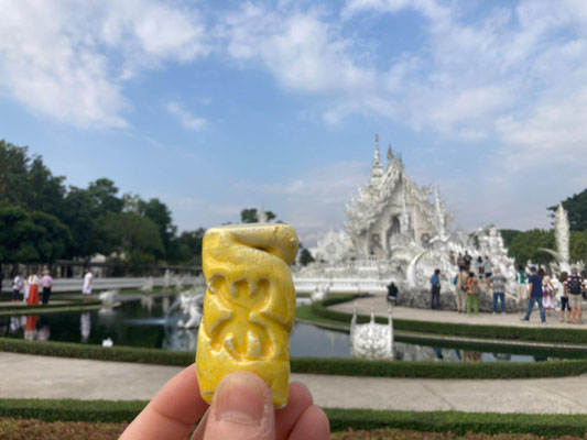 Au Temple Blanc, à Chiang Rai, en Thaïlande...