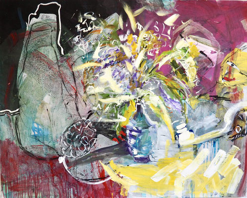AFICIONADA, 140x175 cm, acrylic on canvas, Vienna, 2020, Photo Reinhold Ponesch ©