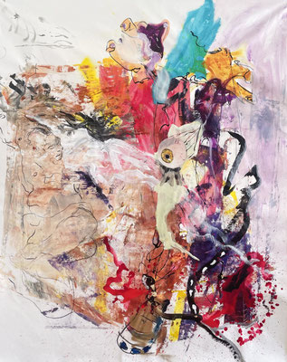 WATCHFUL EYE, 180x150 cm, acrylic on canvas, VIENNA 2023, photo: Reinhold Ponesch ©