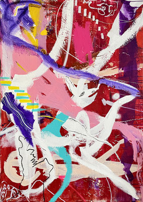 YOU ARE SO BEAUTIFUL, 140x100 cm, acrylic, charcoal on canvas, Vienna, 2022, photo: Reinhold Ponesch ©