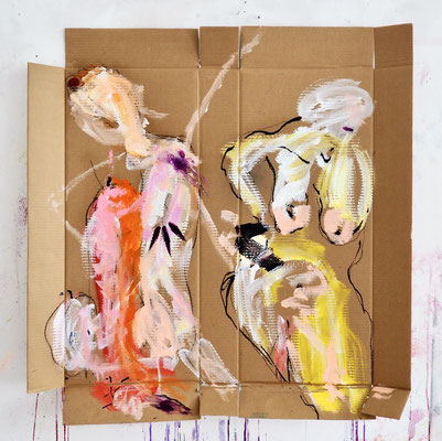 125x125, acrylic, tempera on cardboard, Vienna, 2021, Photo Reinhold Ponesch ©