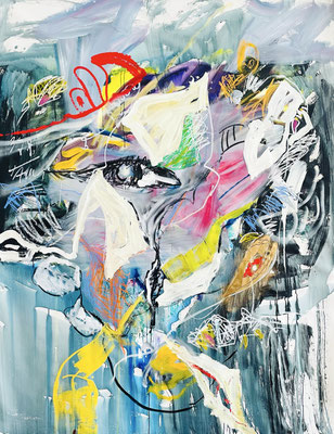 MY LOVE, 180x150 cm, acrylic, oil on canvas, Vienna, 2023, photo: Reinhold Ponesch ©