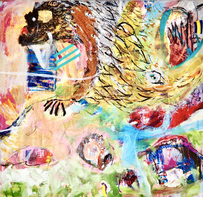 DO YOU HAVE A TITLE FOR ME?, 160x150 cm, oil, acrylic on canvas, Vienna, 2020, Photo Reinhold Ponesch ©