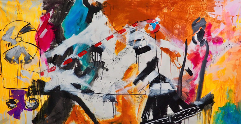 SECOND STREET, 150x220 cm, acrylic on canvas, NEW YORK 2017, Photo Reinhold Ponesch ©