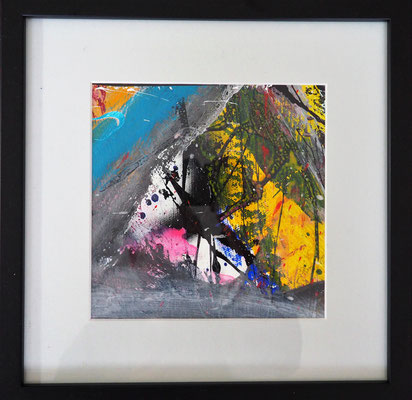 18. SPRING UPON US, 20 x 20 cm, framed: 33 x 33 cm