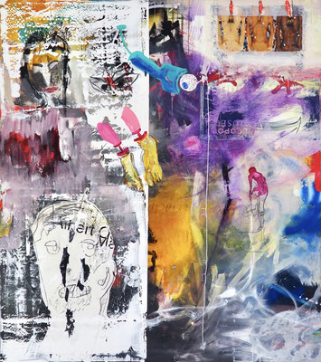 WORLD CHANGER, 180x160 cm, acrylic on canvas, Vienna 2021, Photo Reinhold Ponesch ©