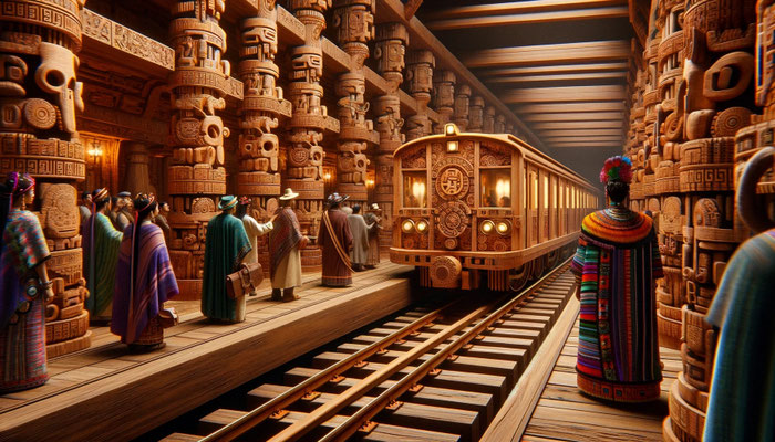 921 n.Chr.: U-Bahnhof Chichén Itzá, Yucatán in Mexiko