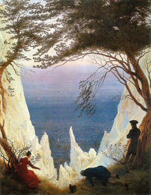 Kreidefelsen auf Rügen: Caspar David Friedrich