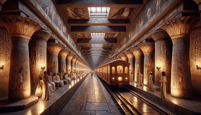 2946 v.Chr.: U-Bahnhof Memphis, Unterägypten