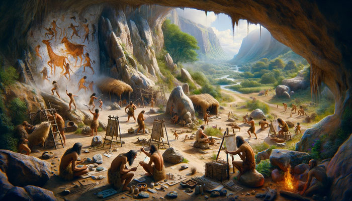 Prähistorische Höhlenmalerei