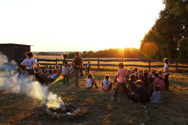 Veillée au bivouac