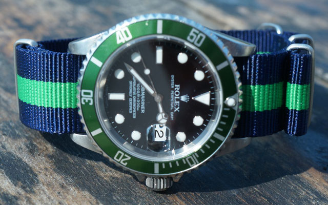 Rolex Submariner 16610lv mit Nato strap