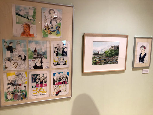 舞台となっているオーストリアの景色や建物、民族衣装を描くのはとても楽しかったですが、ニューヨーク時代のビル群などは泣きながら描きました（；－；）