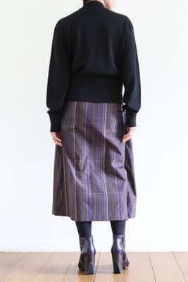 スカート DRIES VAN NOTEN checked skirt DRIES VAN NOTEN SONISTA 2036 W.W.SKIRT BROWN - CLOSET--- 群馬県
