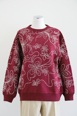 DRIES VAN NOTEN HAXTI EMB 8610 W.K.SWEATER BURGUNDY - CLOSET DRIES VAN NOTEN HAXTI EMB 8610 W.K.SWEATER BURGUNDY - CLOSET