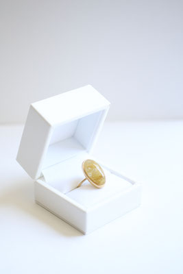 M A R I H A EARTH DROPS RING GOLD RUTILATED QUARTZ - CLOSET M A R I H A EARTH DROPS RING GOLD RUTILATED QUARTZ - CLOSET