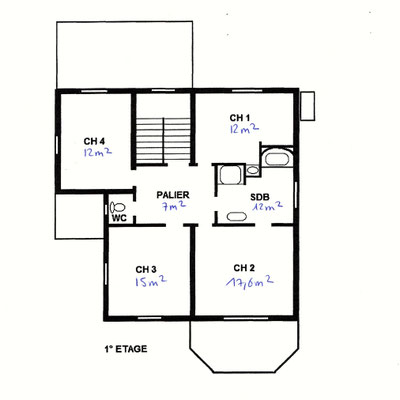 Plan maison principale RdC