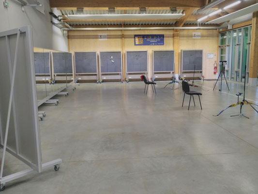 Pas de tir intérieur, pour le pôle espoir du CREPS de Talence, en Gironde.