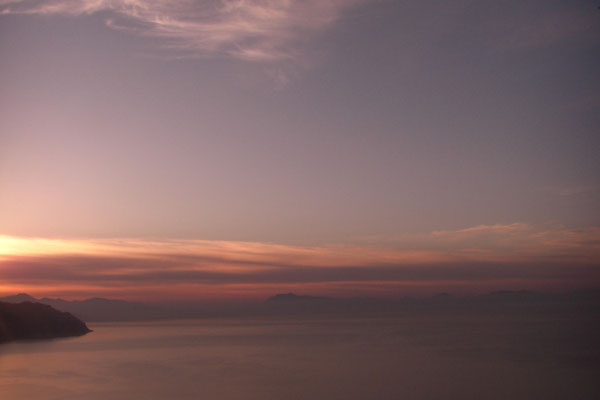 ... tak bylo o poranku juz nieco pozniej - widok na Salerno