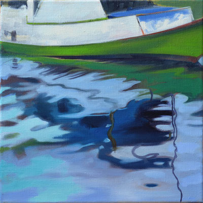 Bootsstueck11, Öl auf LW, 2017, 40 x 40