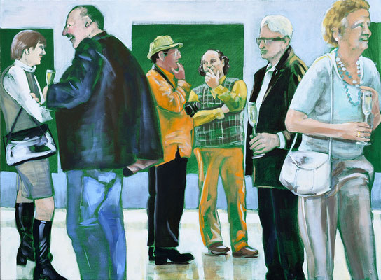 "Vernissage", Acryl auf Leinwand, 2012, 110 x 160