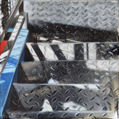 TUFA-Stück 3, 2025, Acryl/Öl auf LW, 40 x 40 (sold)