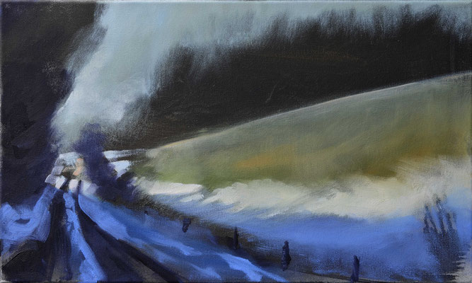 Winterweg, 2017, Öl auf Leinwand, 30 x 50  (saled)