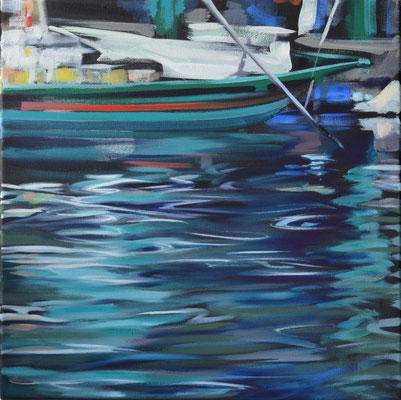 Bootsstueck7, Öl auf LW, 2014, 40 x 40   (sold)