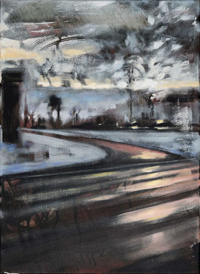 Kaiser Straße, 2025, Acryl/Öl auf LW, 40 x 30, (sold)