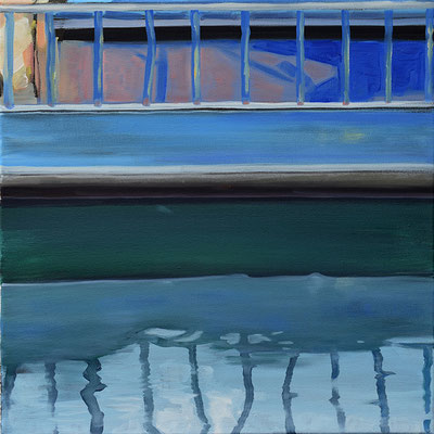 Bootsstueck 5, Öl auf LW, 2014, 40 x 40    (sold)
