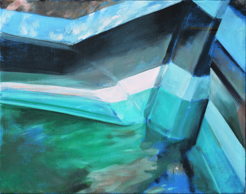 Bootsstück 10, Öl auf LW, 2015, 40 x 50