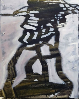 aus der Serie Plagiate, Plagiat 8, 2023, Öl auf LW, 50 x 40,sold