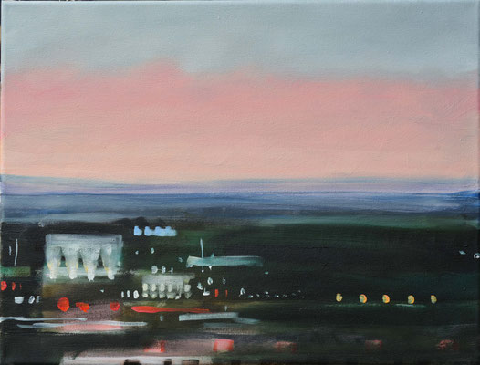Dämmerung, 2017, Öl auf Leinwand, 30 x 40 (sold)
