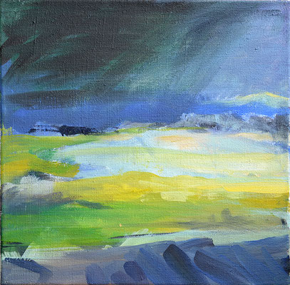Wetter, 2013, Acryl auf Leinwand, 30 x 30   (saled)
