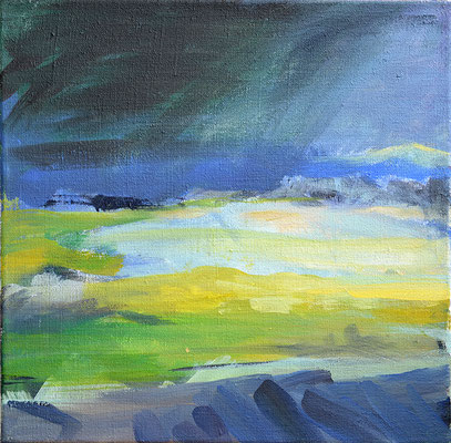 Wetter, 2013, Acryl auf Leinwand, 30 x 30  (sold)