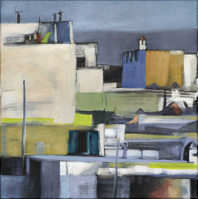 Marokko 16, 2025, Öl auf Leinwand, 40 x 40