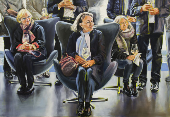 Vernissage 2, Öl auf LW, 110 x 160