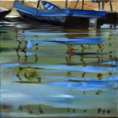 Wasserstueck7, Öl auf LW, 2017, 30 x 30   (sold)