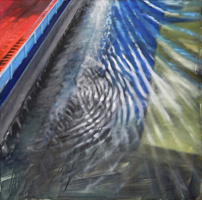 Schiffstück1, 2022, Öl auf LW, 110 x 110 (sold)