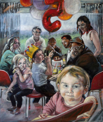 5ter, 2025, Acryl/Öl auf LW, 130 x 160