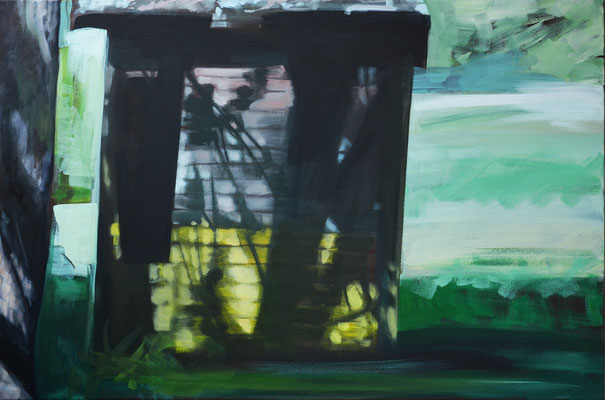 Schuppen, 2015, Öl auf Leinwand, 70 x 110 (saled)