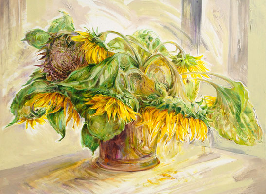 "Sonne" - Acryl auf Leinwand, 80 x 100 cm - Heidemarie Franz ©