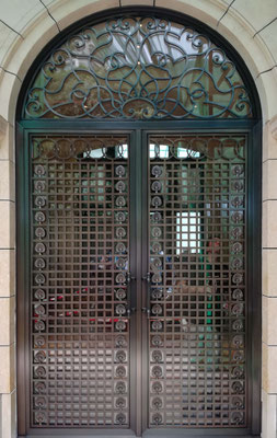 Porte en bronze - Résidence privée - Hong Kong Chine 