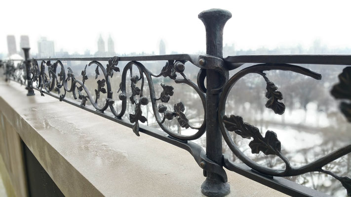 Wrought iron railing for a private residence - New York City