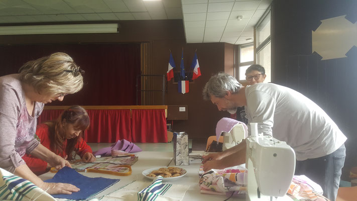 Atelier de confection de sacs à tartes